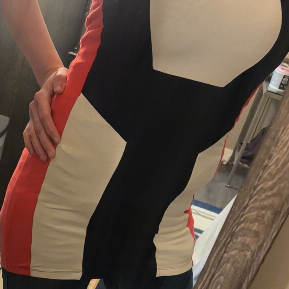 Colorblock Sleeveless Mini Dress